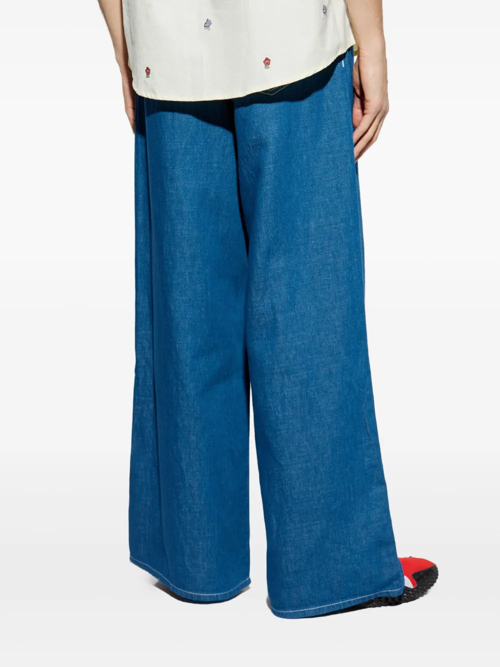 Kenzo Jeans met geplooid detail Blauw
