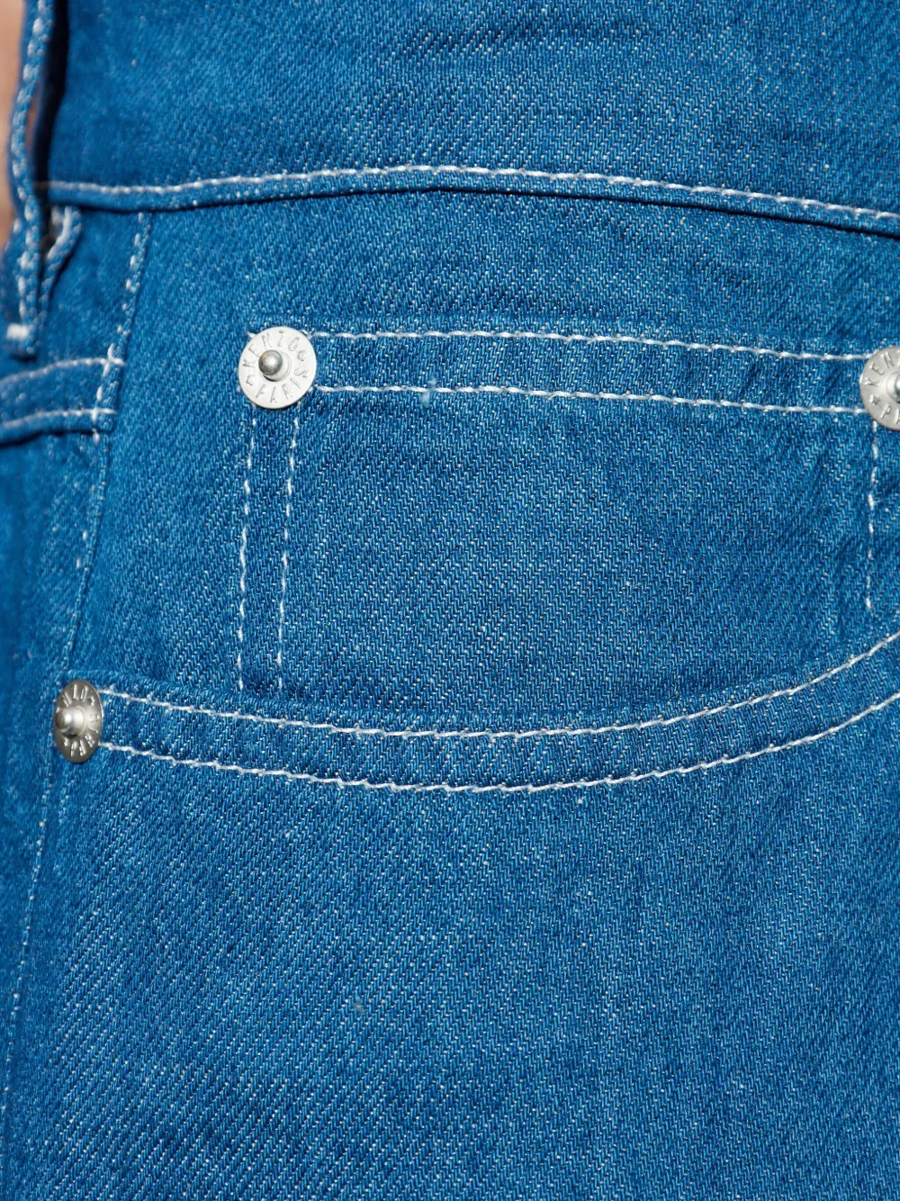 Kenzo Jeans met geplooid detail Blauw