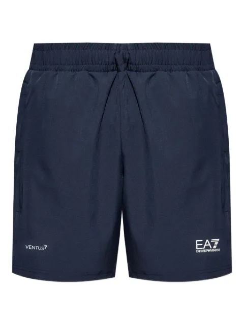 Ea7 Emporio Armani logo-print track shorts