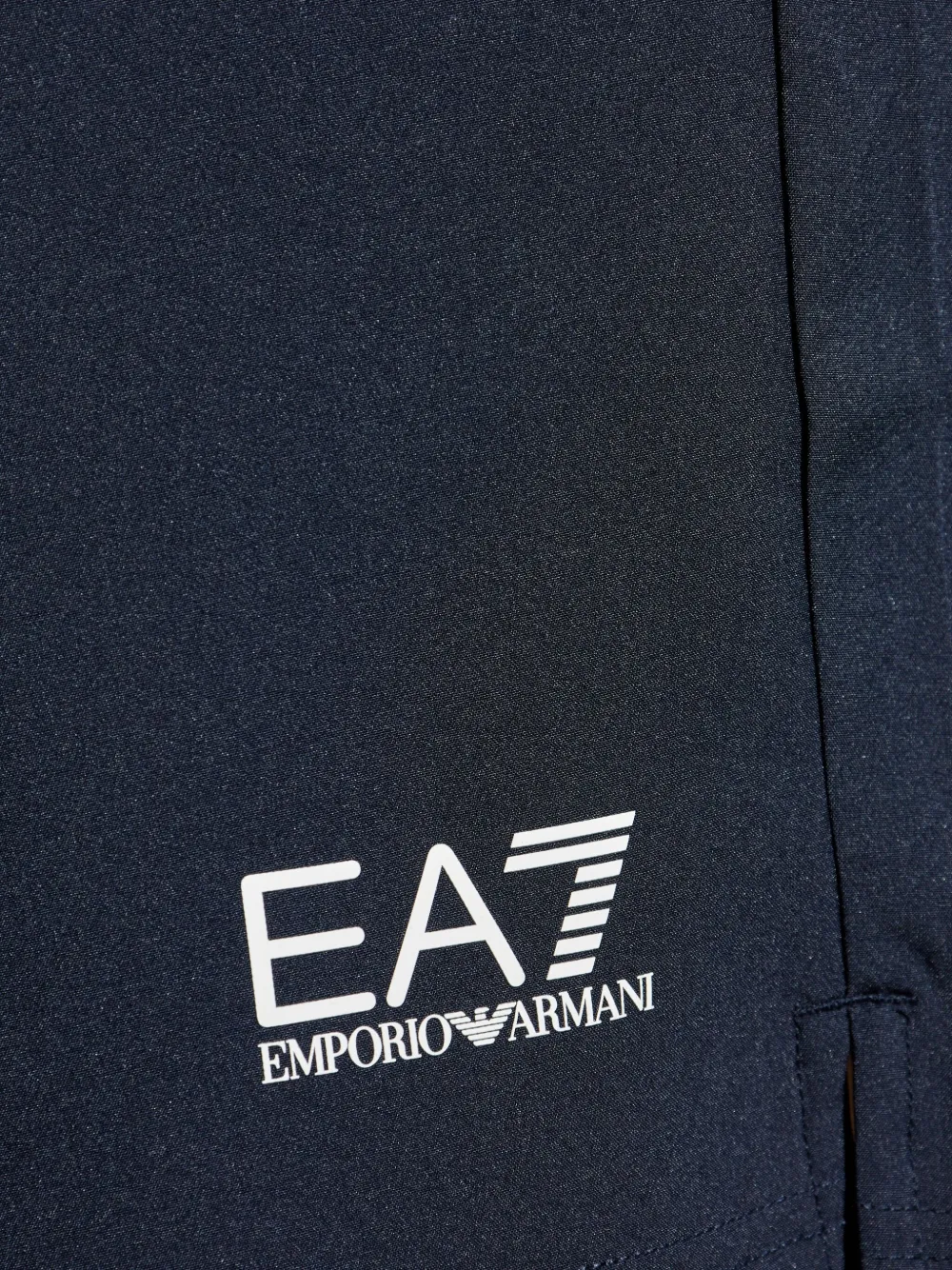 Ea7 Emporio Armani Trainingsshorts met logoprint Blauw