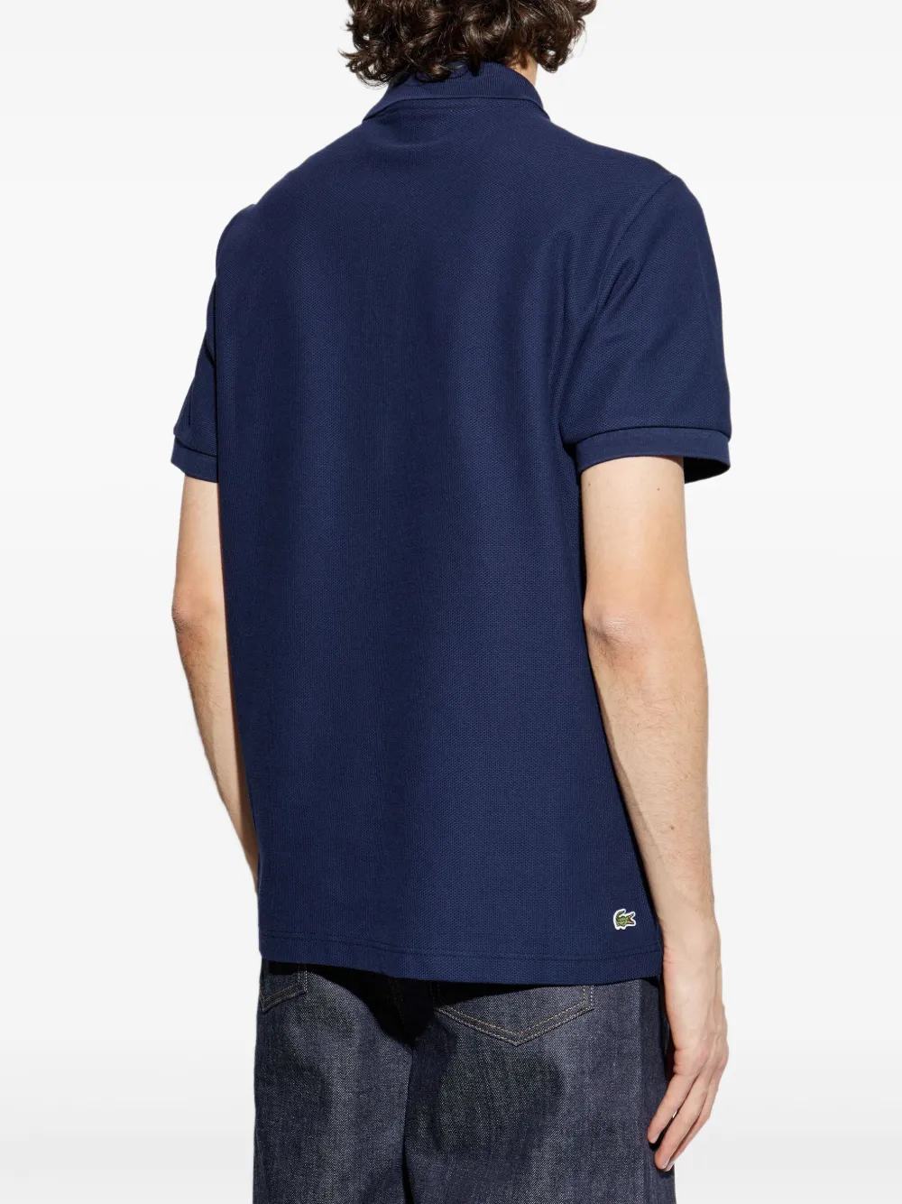 Lacoste Poloshirt met geborduurd logo Blauw