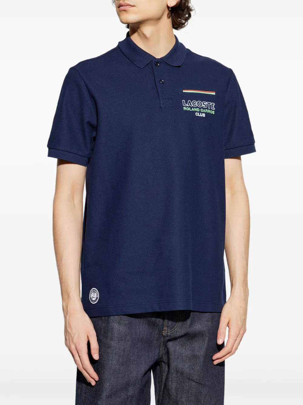 Lacoste Poloshirt met geborduurd logo Blauw