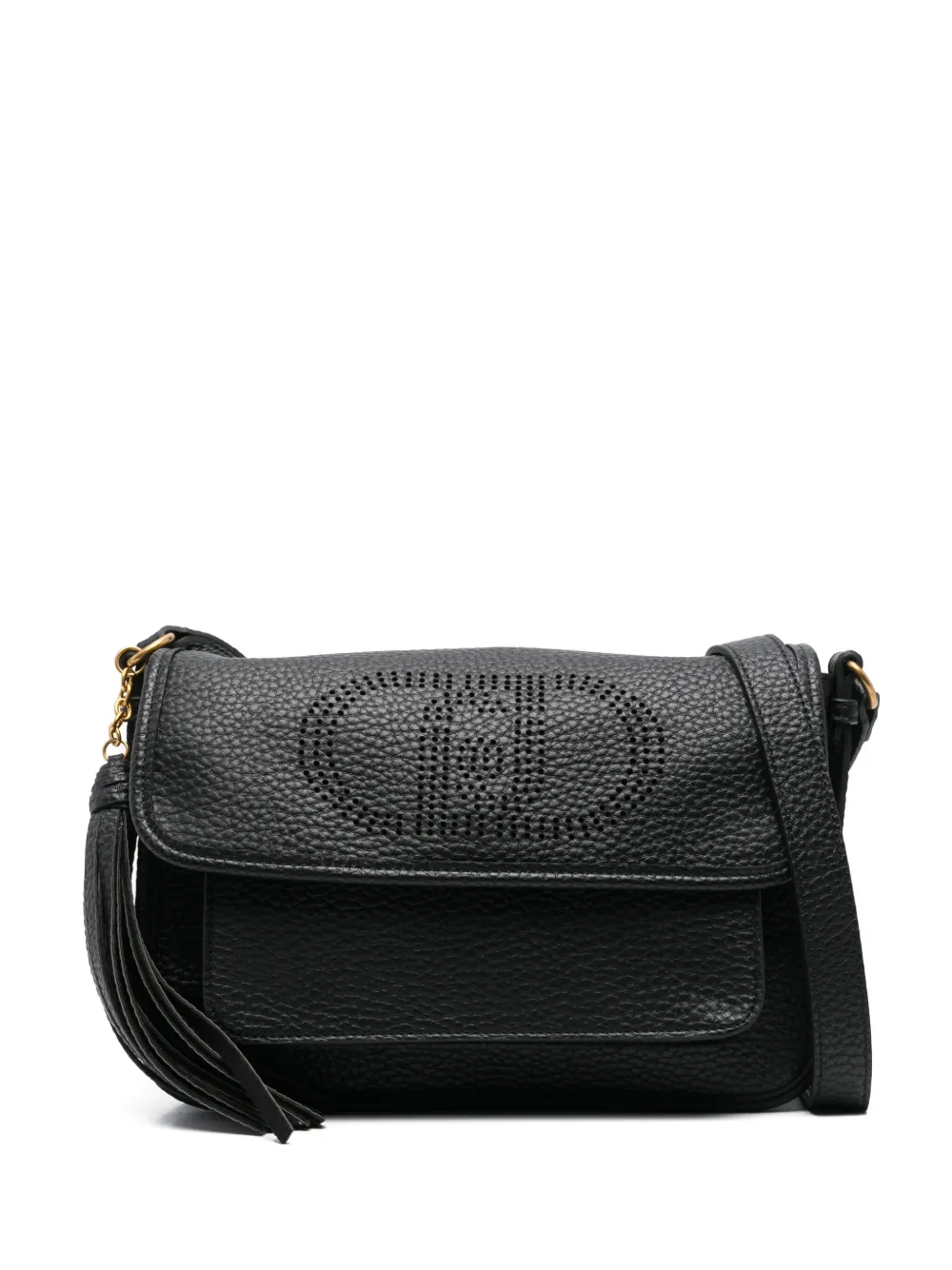 LIU JO perforated-logo cross body bag | Black | Image 1