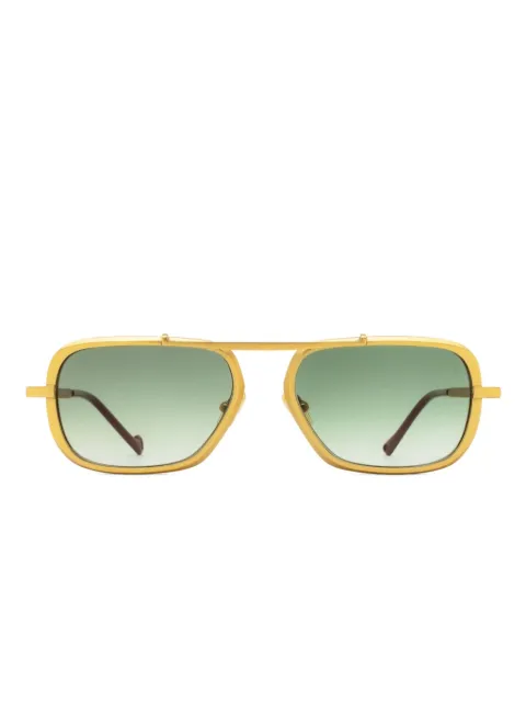 Eyepetizer Colonial titanium square-frame sunglasses