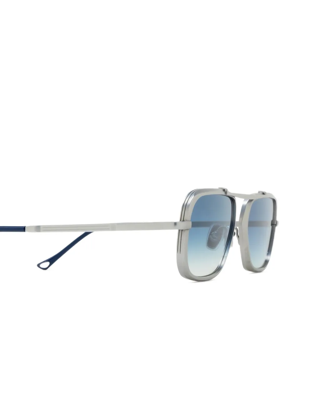 Eyepetizer Colonial titanium zonnebril met dubbele neusbrug Zilver