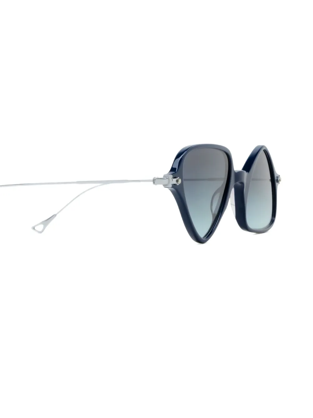 Eyepetizer Twiggy zonnebril met geometrisch montuur Blauw