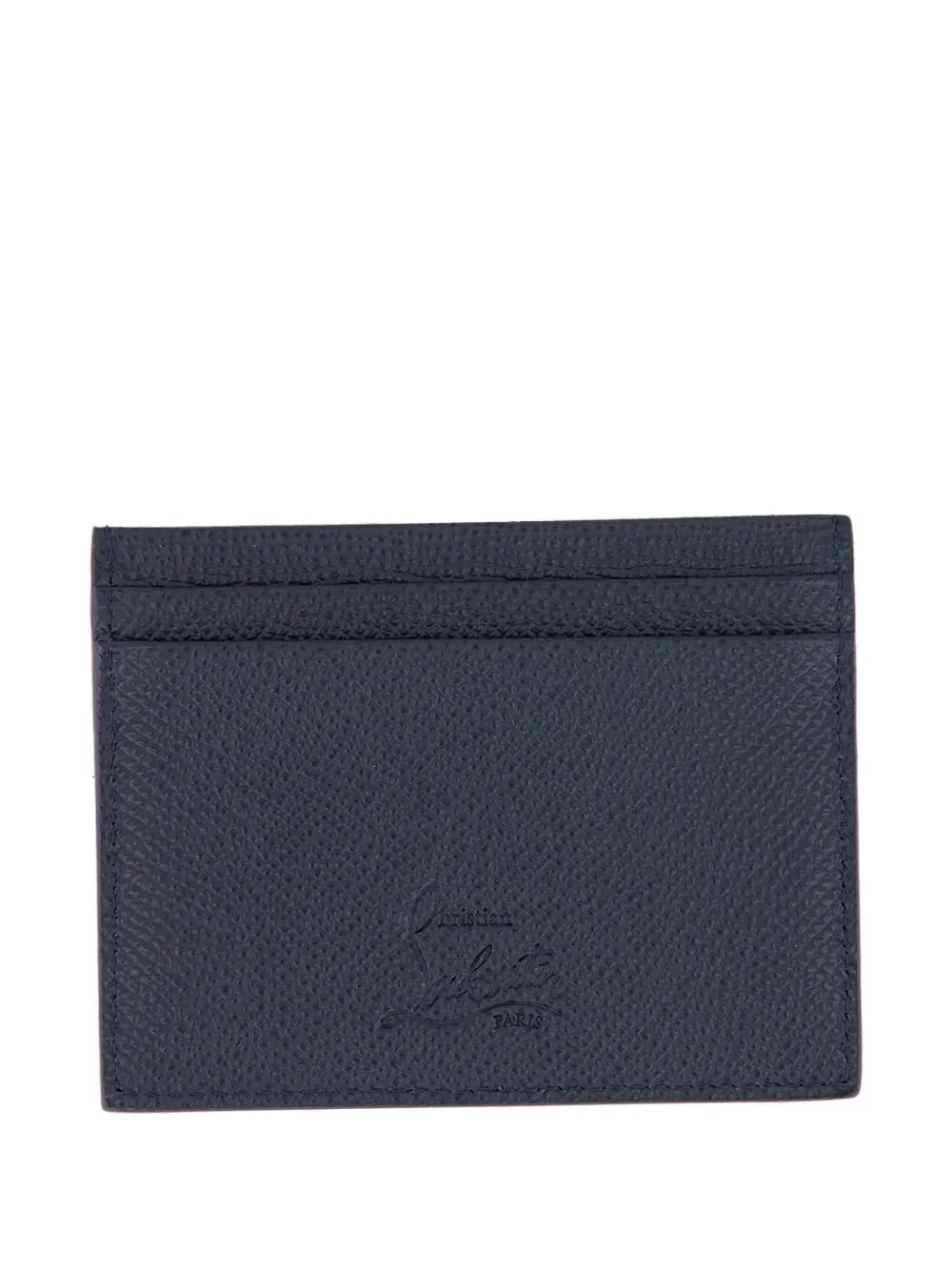 Christian Louboutin embossed logo calf leather card holder | Blue | Image 1