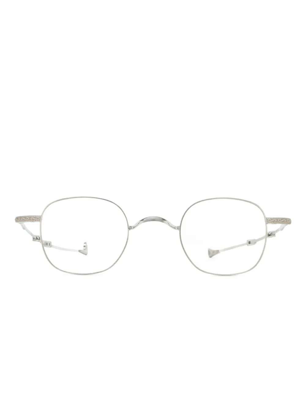 Eyepetizer round-frame titanium glasses | Silver | Image 1