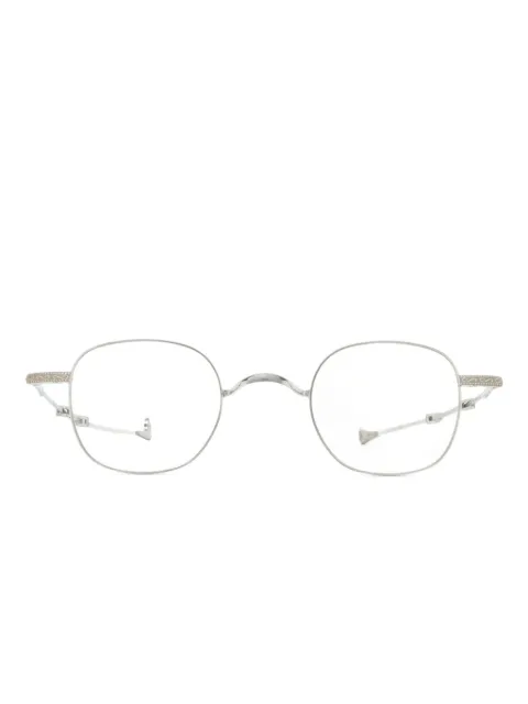 Eyepetizer round-frame titanium glasses