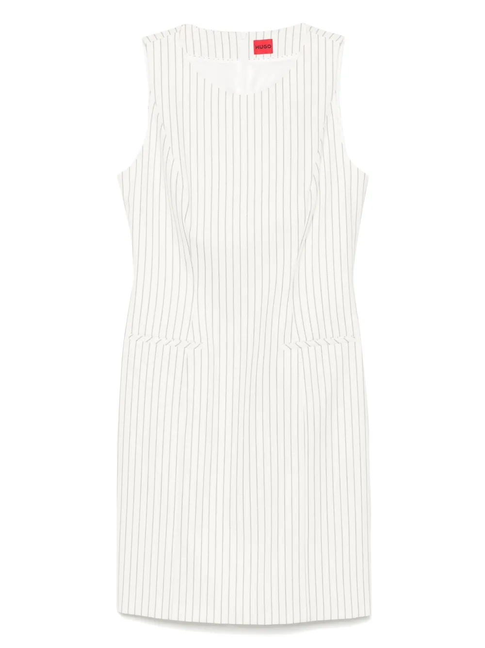 HUGO striped shift mini dress | White | Image 1