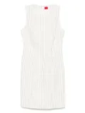 HUGO striped shift mini dress - White