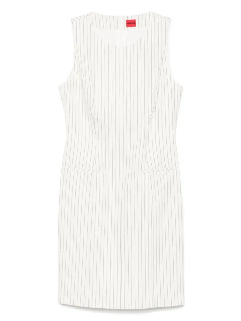 HUGO striped shift mini dress