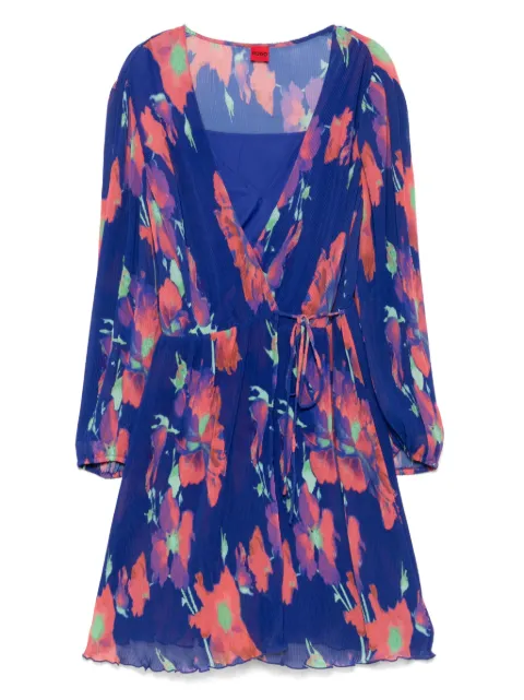 HUGO vestido midi con estampado floral
