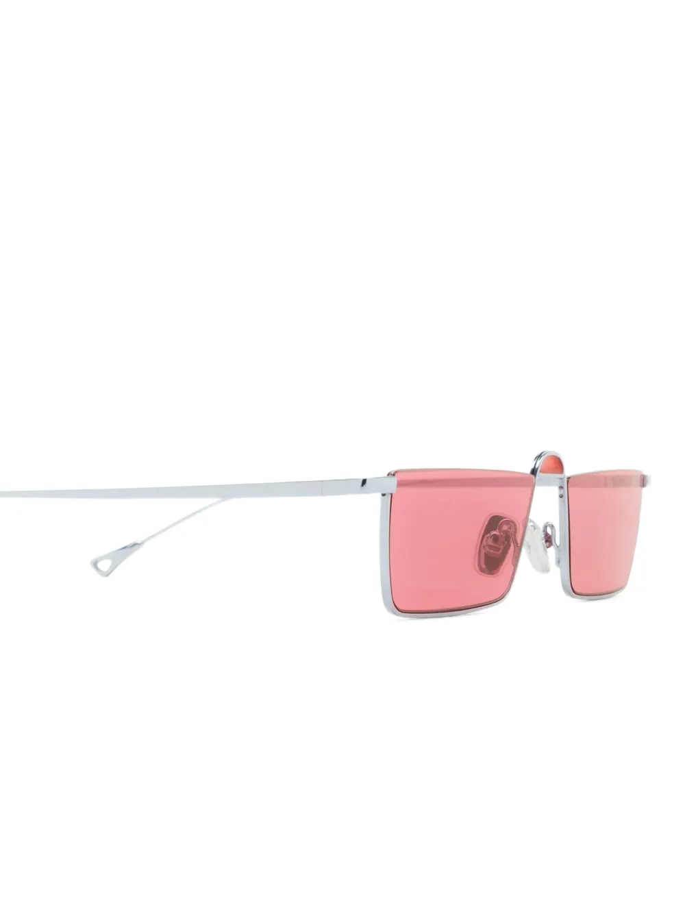 Eyepetizer Shibuya zonnebril met rechthoekig montuur Zilver