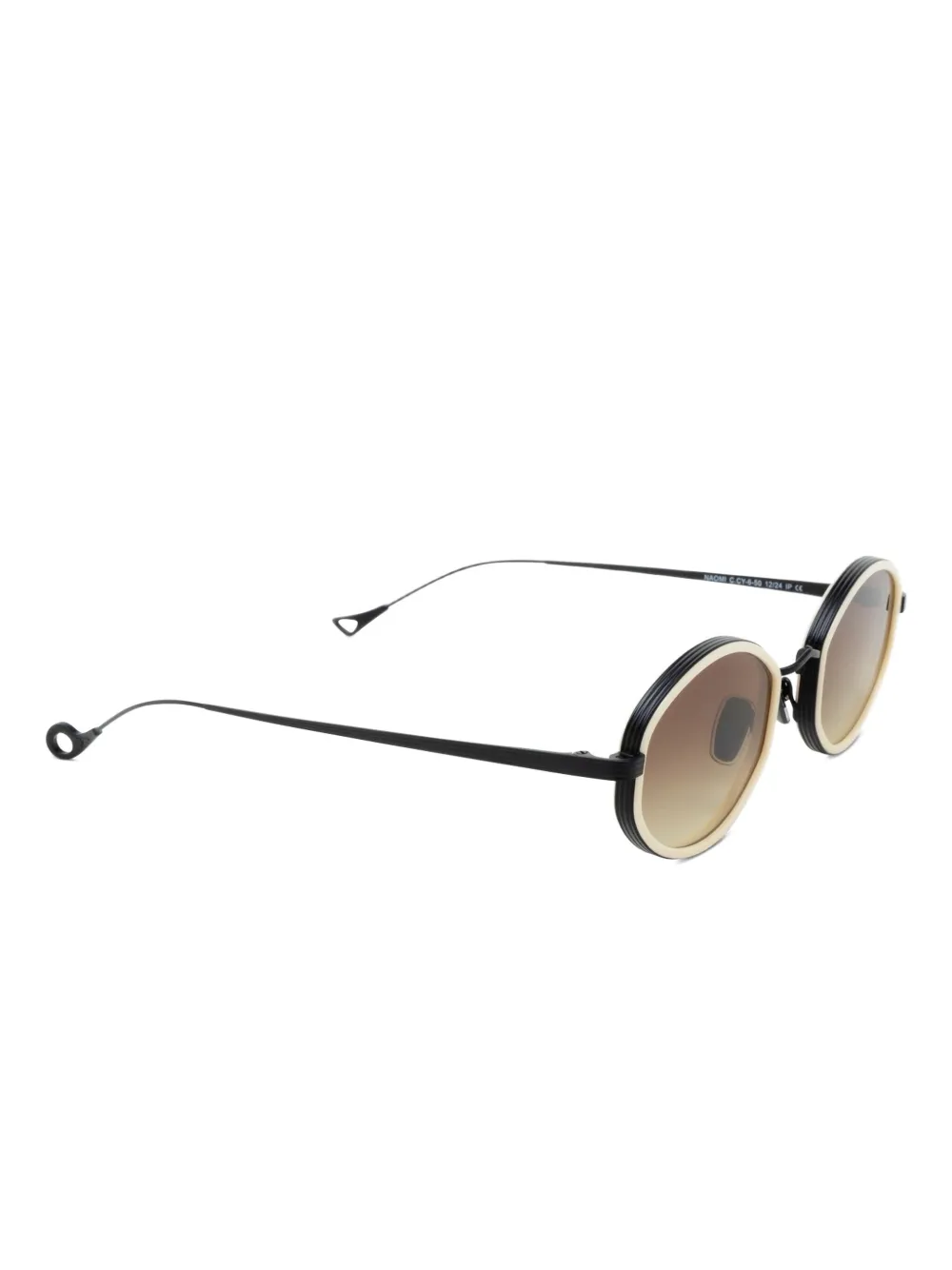 Eyepetizer Naomizonne bril met rond montuur Beige