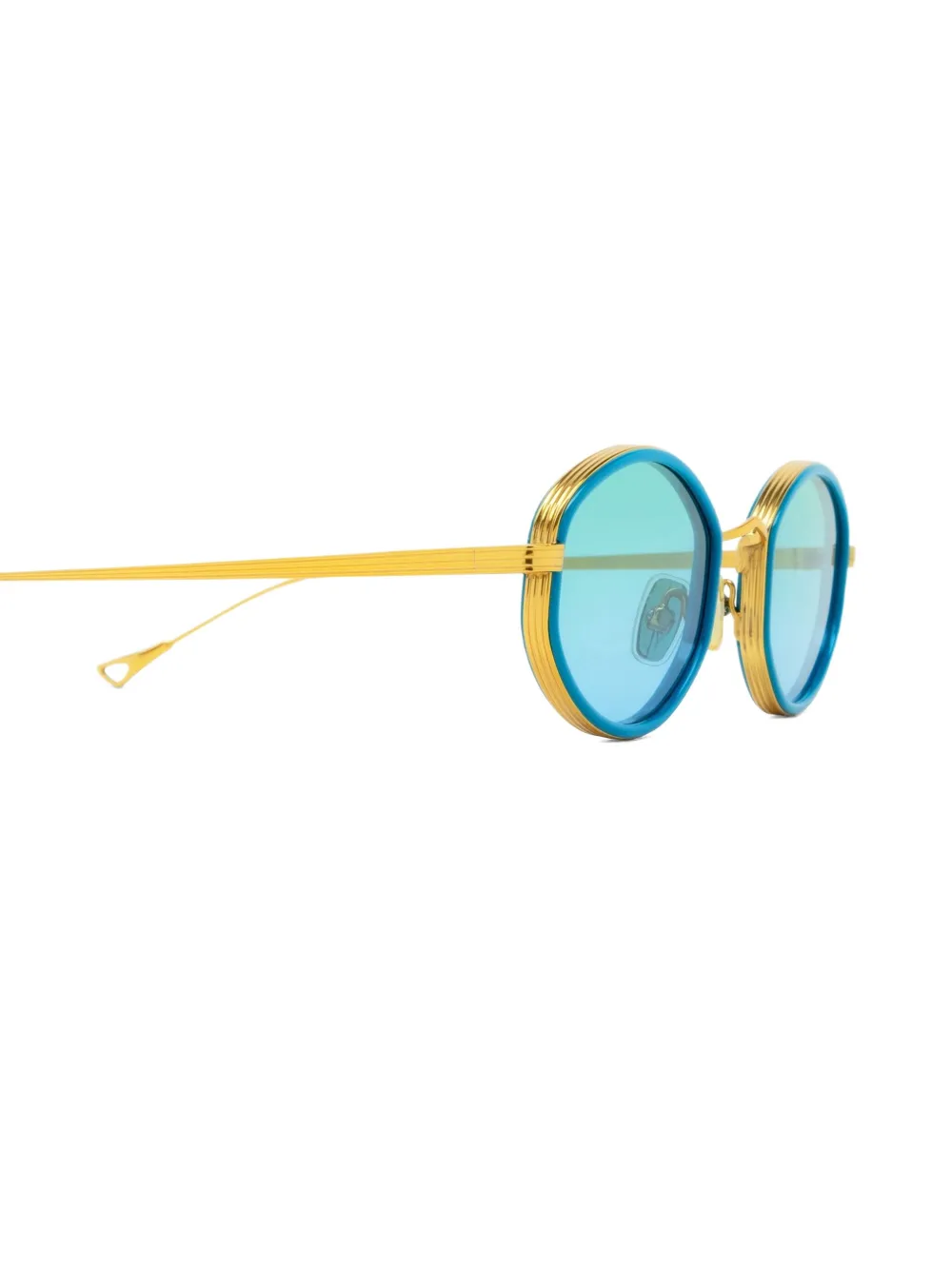 Eyepetizer Naomi zonnebril met ovalen montuur Blauw
