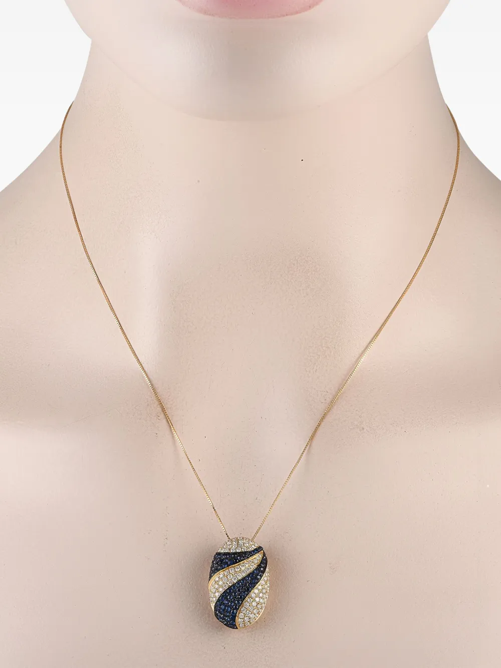 Cirari collier en or 14ct serti de saphir et de diamant | Image 2
