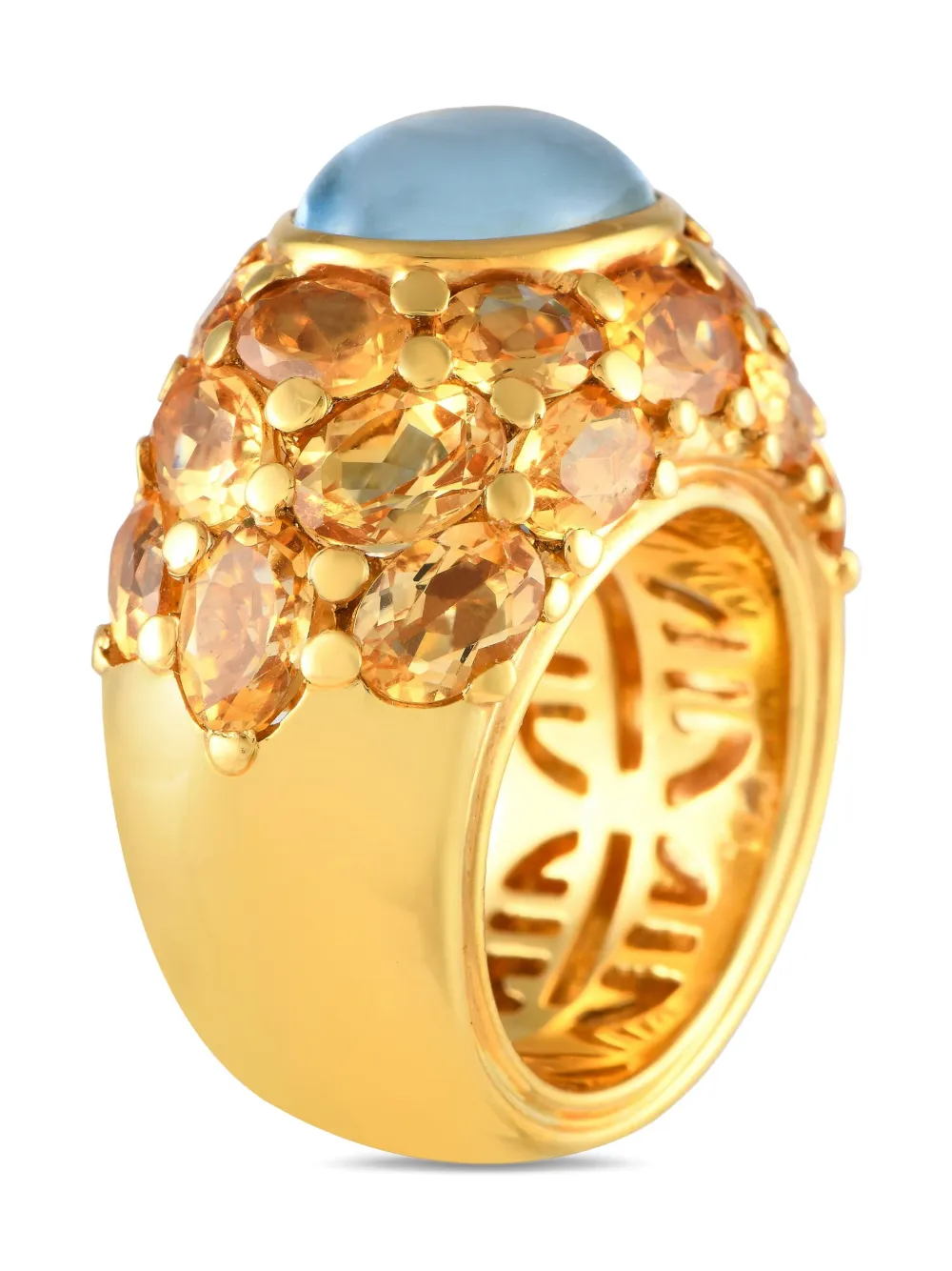 MIMI 18K yellow gold topaz and citrine ring | Alta gioielleria Pre-owned | Image 3