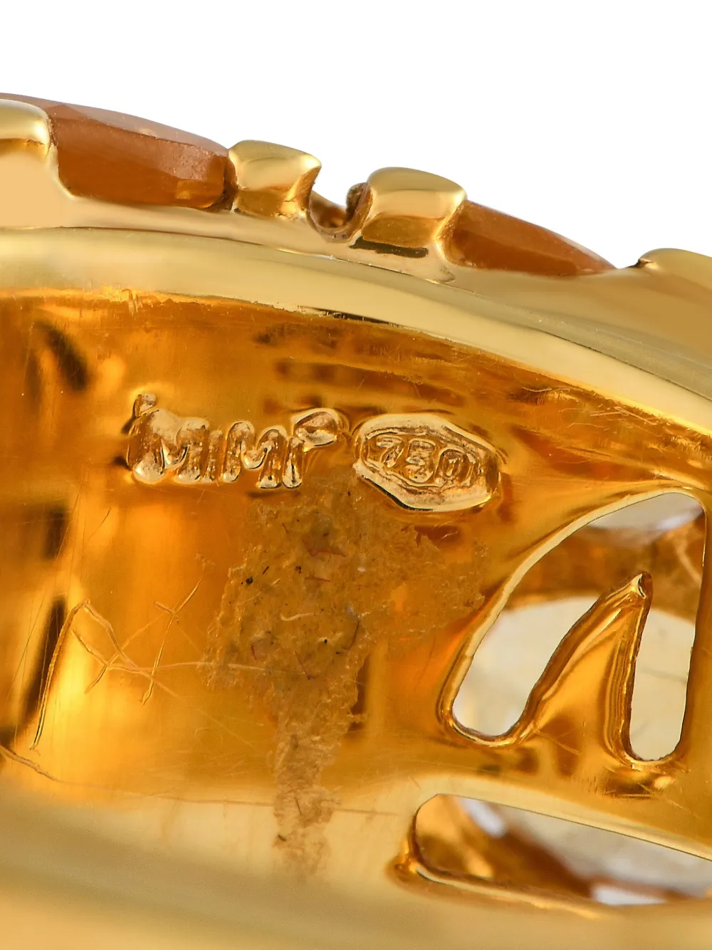 MIMI 18K yellow gold topaz and citrine ring | Pre-owned | Image 4