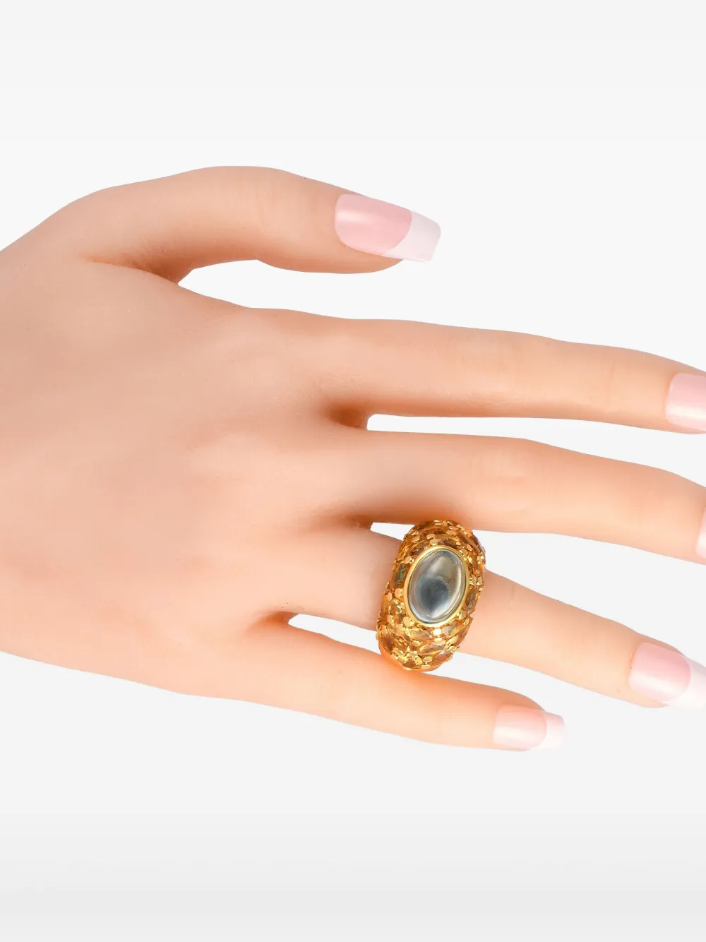 MIMI 18K yellow gold topaz and citrine ring | Image 2