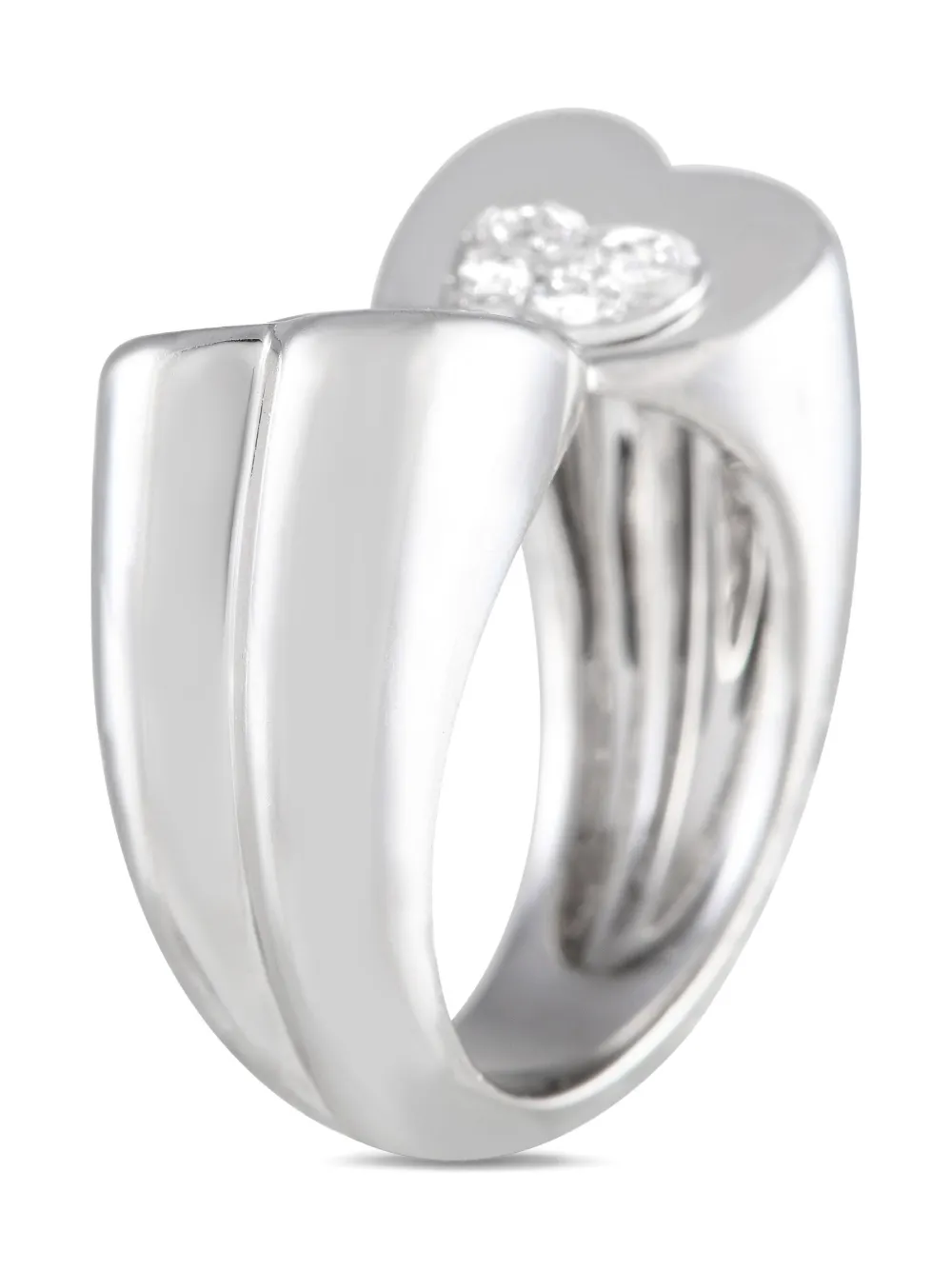 Fred of Paris 18K white gold Twin Hearts diamind ring | Image 2