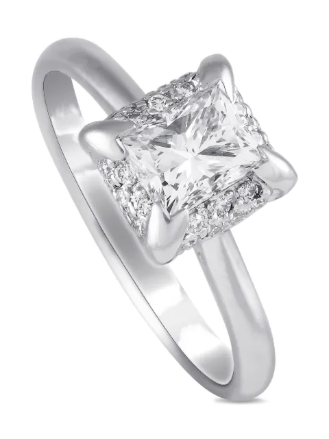 Tacori anillo estilo solitario en platino con diamante pre-owned