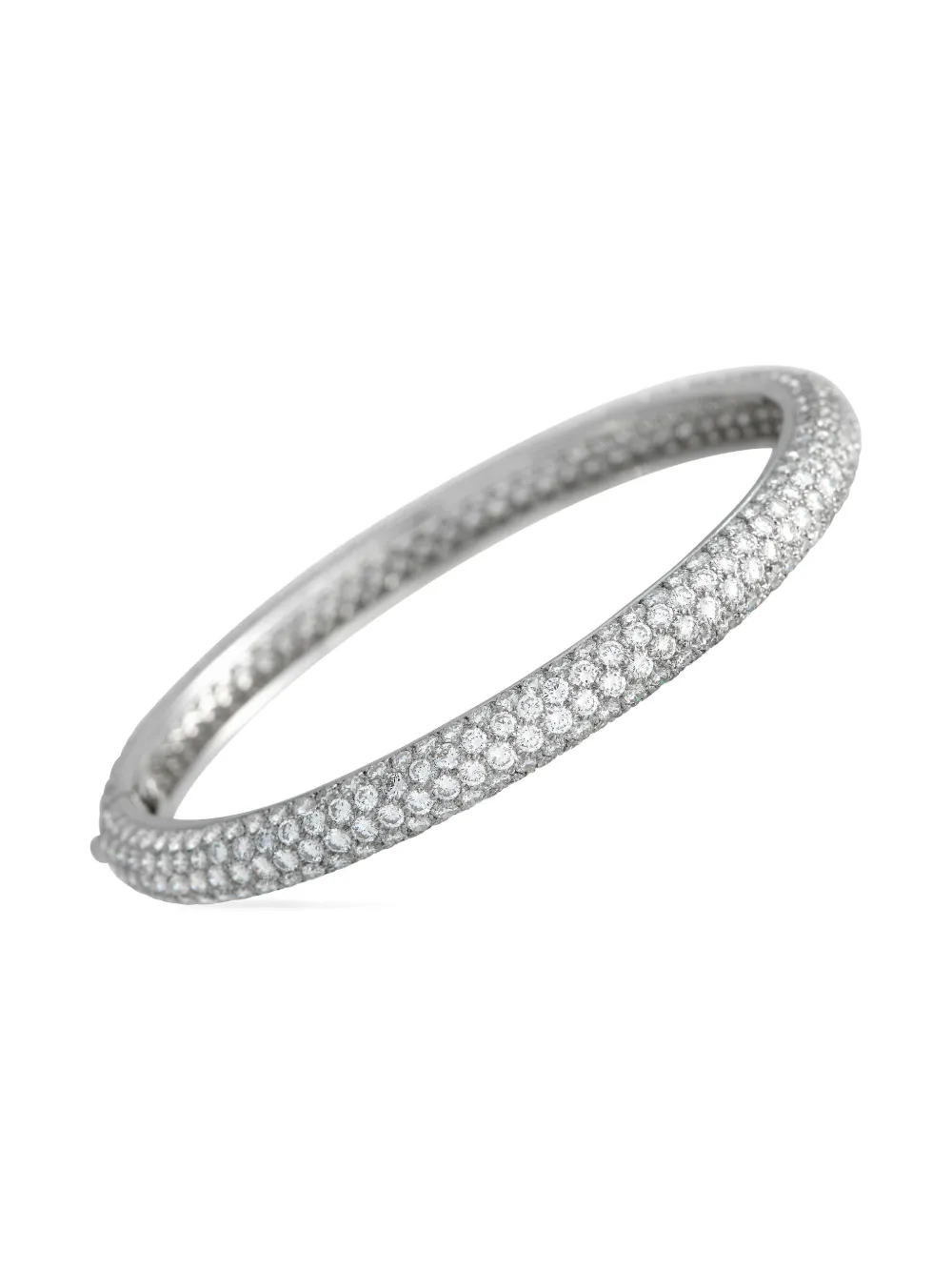 Cartier Bracciale rigido Etincelle in oro bianco 18kt con diamanti - Argento
