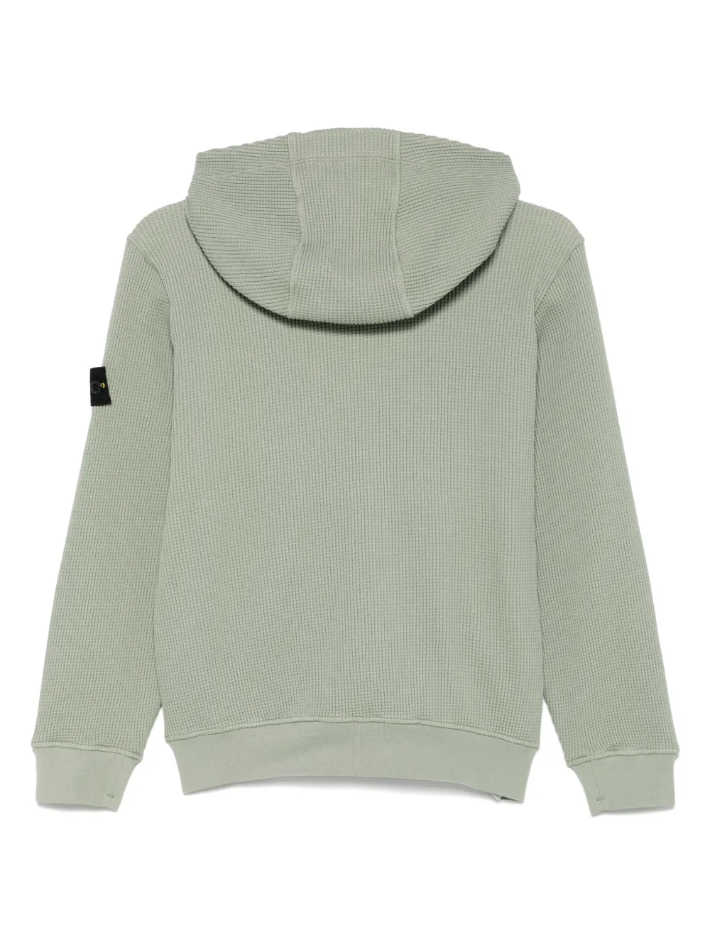 Stone Island Junior Jersey hoodie met wafelpatroon Groen