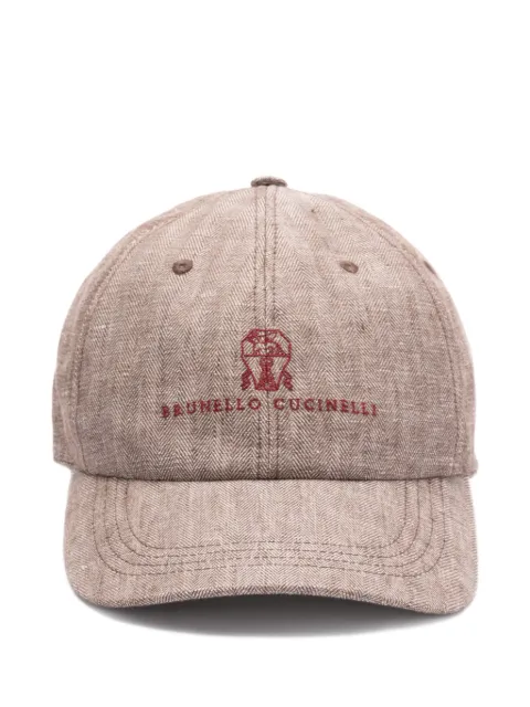 Brunello Cucinelli logo-embroidered cap