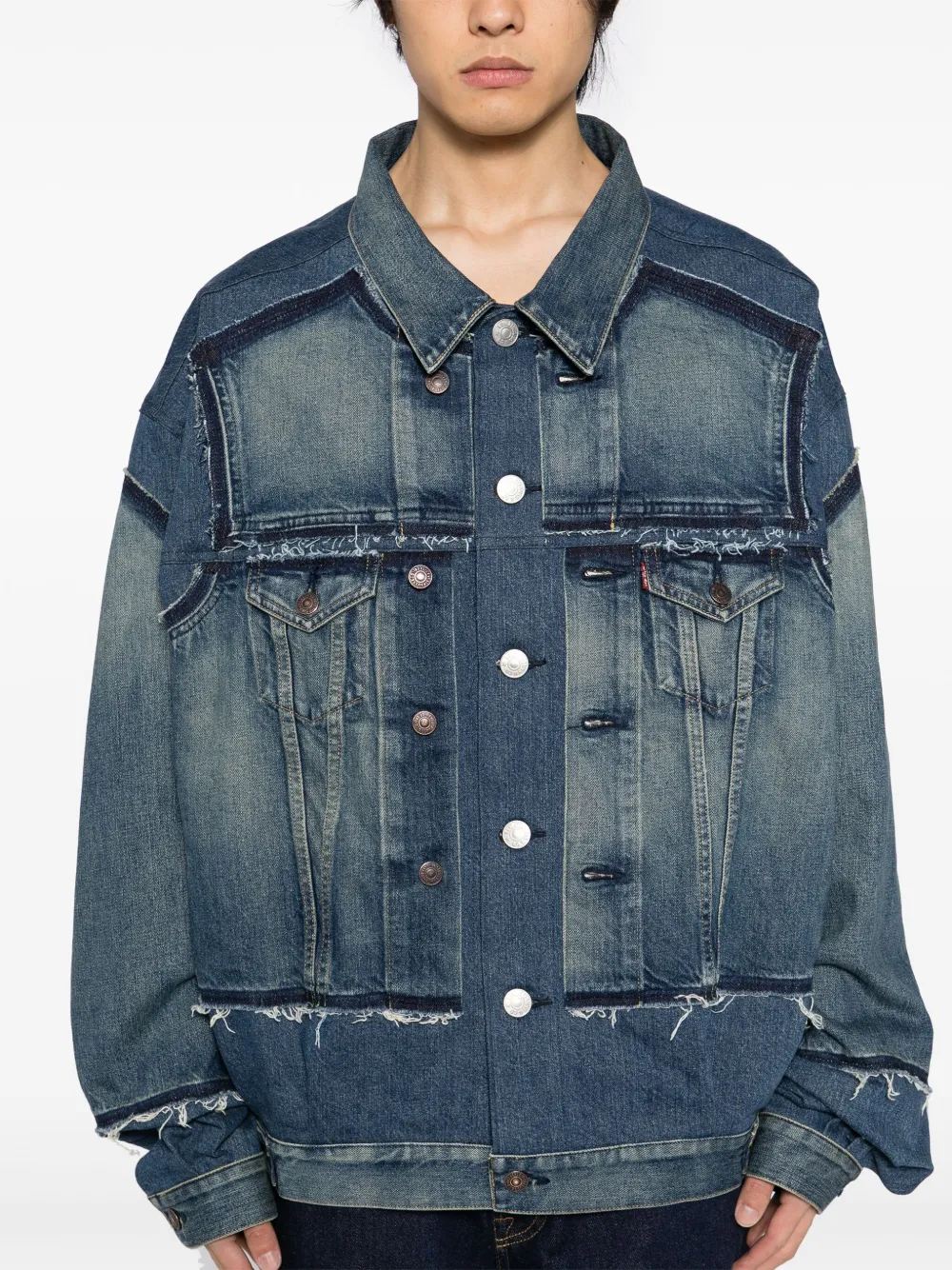 Junya Watanabe MAN x Levi's denim jack Blauw