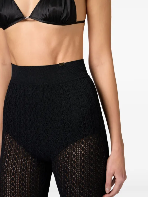 【★完売必至★】ELISABETTA FRANCHI ☆ レースラレギンス Elisabetta Franchi レース レギンス | ブラック | FARFETCH JP