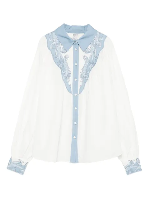 Hemant And Nandita embroidered-cuff blouse