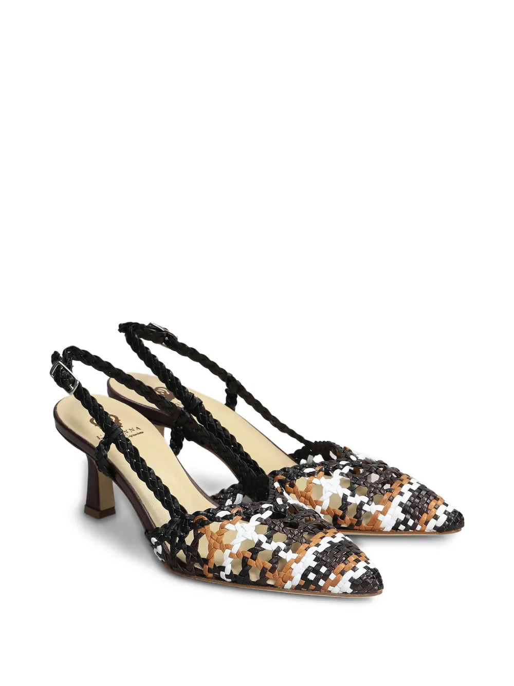 L Arianna leather pumps - Bruin