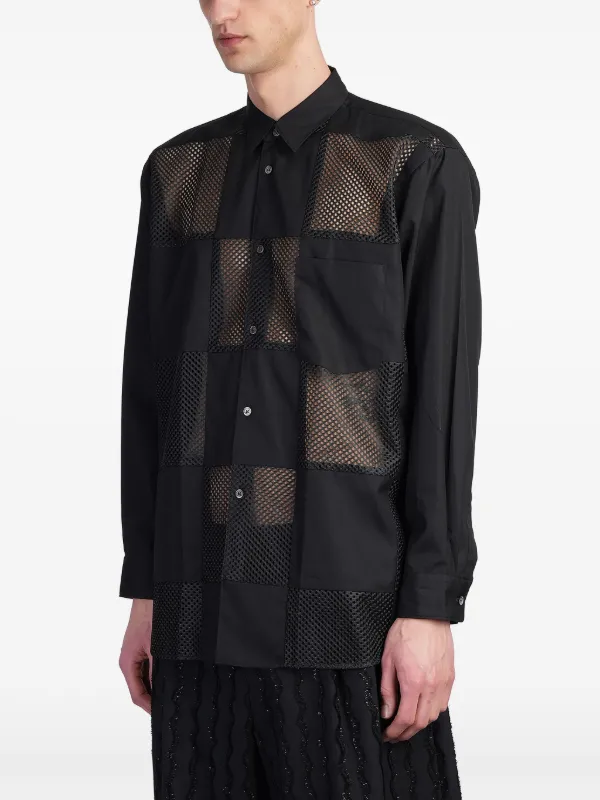 Comme Des Garçons Homme Plus ボタン シャツ | ブラック | FARFETCH JP