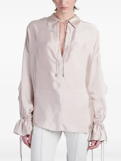 Blumarine Klassische Satinbluse