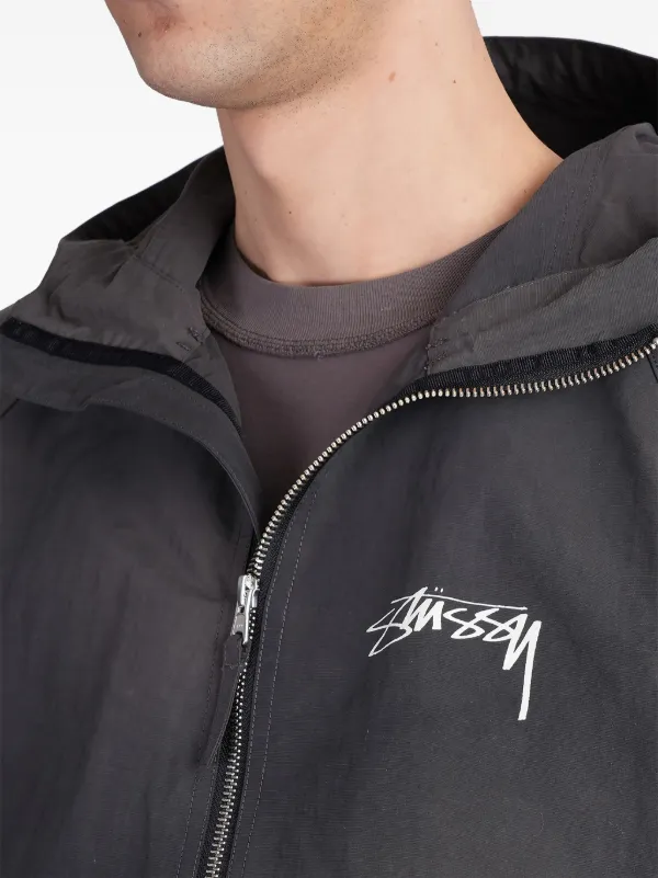 Stüssy Beach Shell Jacket | Grey | FARFETCH