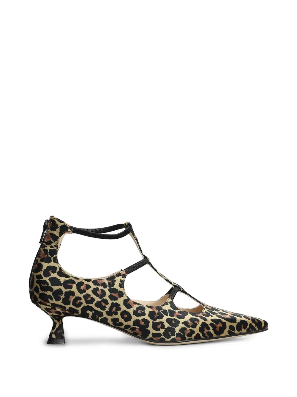 Anna F 50mm Leopard-print Pumps In Brown