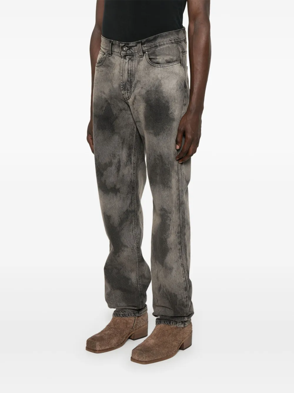 Salvatore Santoro Jeans met marmer-effect Grijs