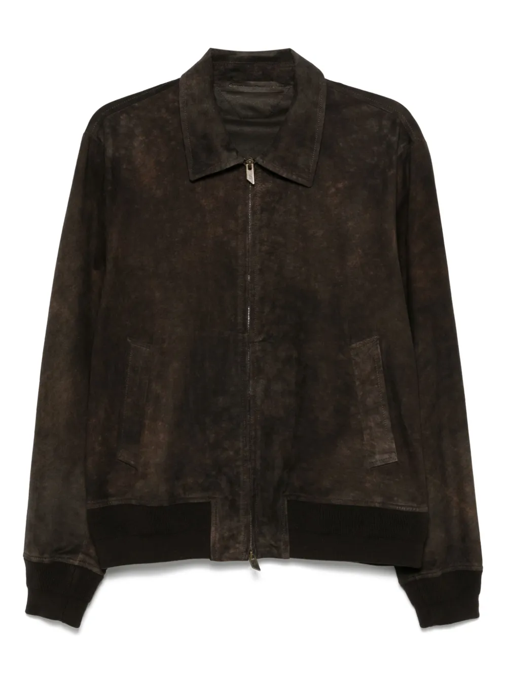 Salvatore Santoro veste bomber en daim | marron | Image 1