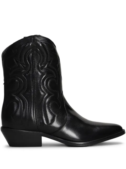 Julie Dee leather ankle boots