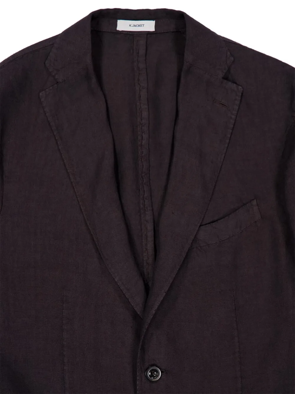 Boglioli Linnen blazer met enkele rij knopen Bruin