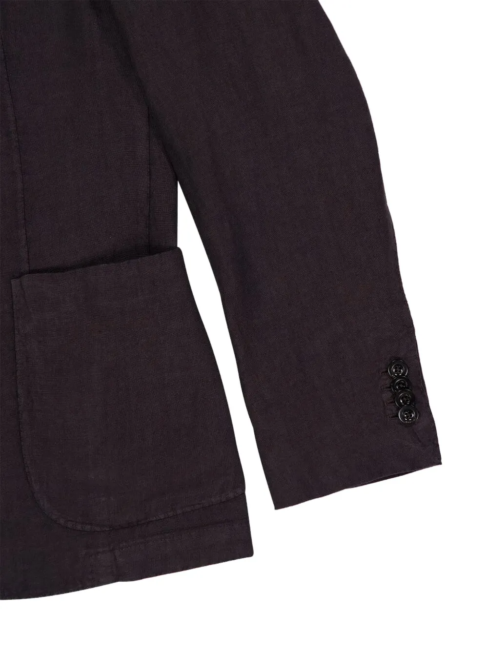 Boglioli Linnen blazer met enkele rij knopen Bruin