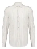 Boglioli striped cotton-linen blend shirt - Neutrals