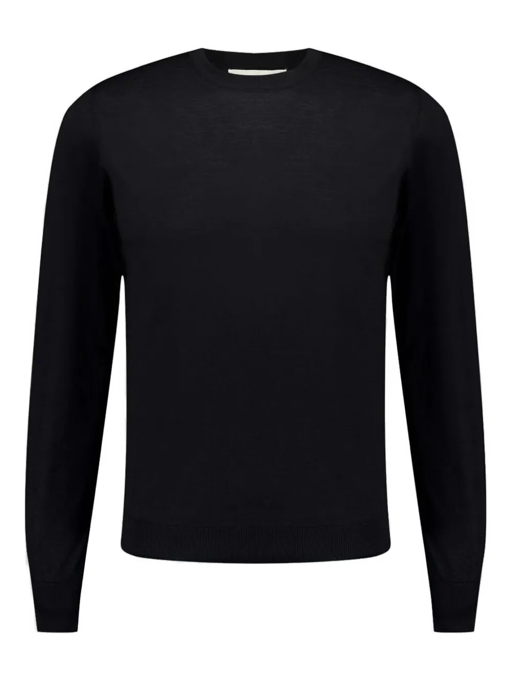 Piacenza Cashmere crew-neck wool sweater | Black | Image 1