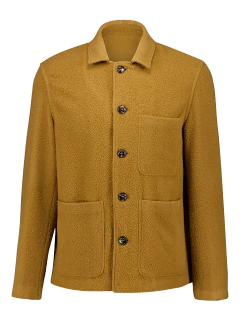 Piacenza Cashmere button-up cashmere shirt jacket