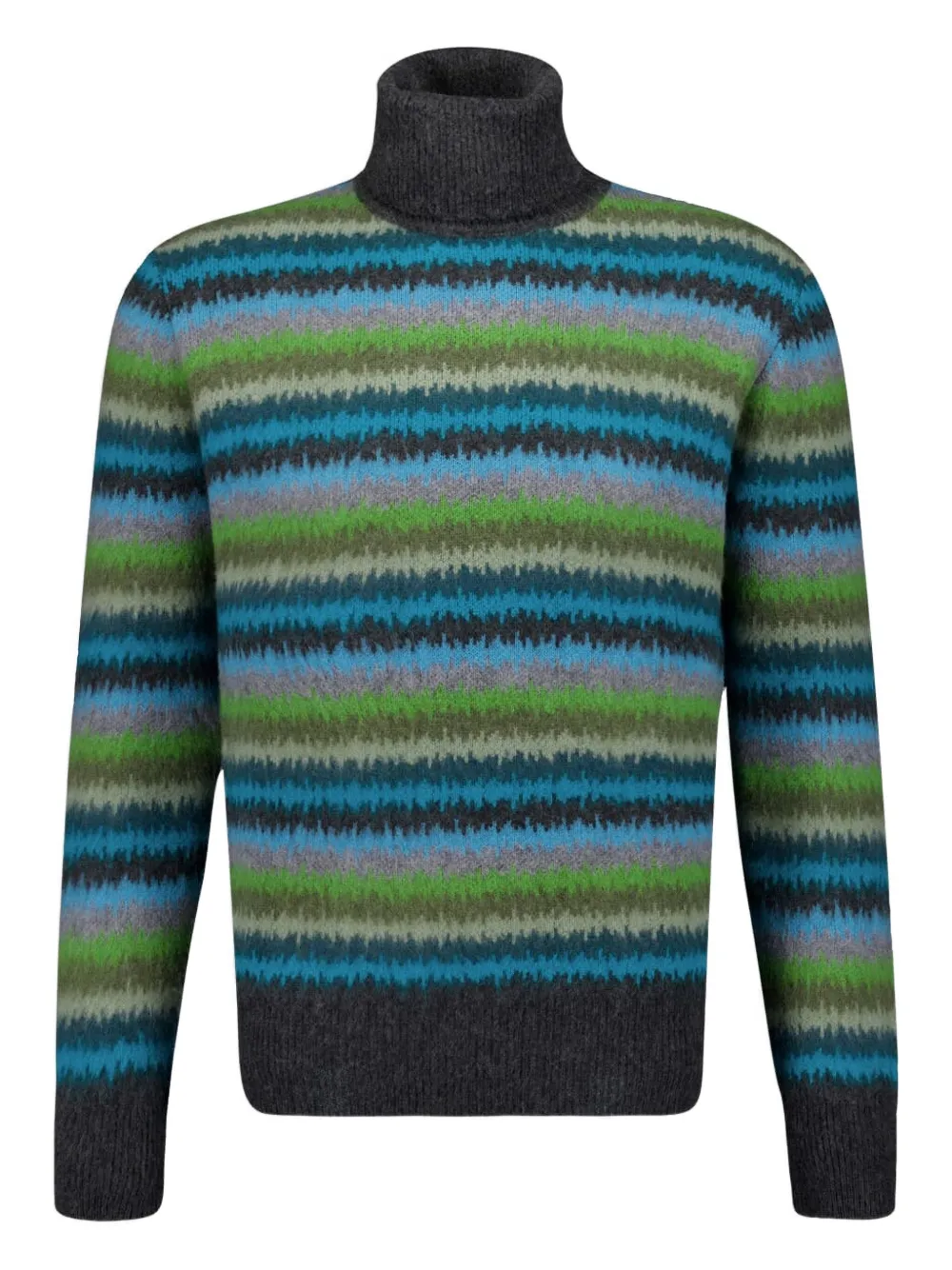 Piacenza Cashmere striped-pattern cashmere sweater | Blue | Image 1