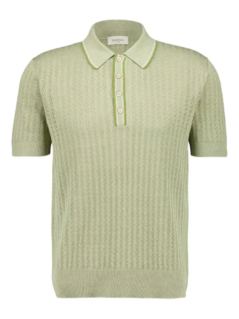 Piacenza Cashmere four-button linen polo shirt