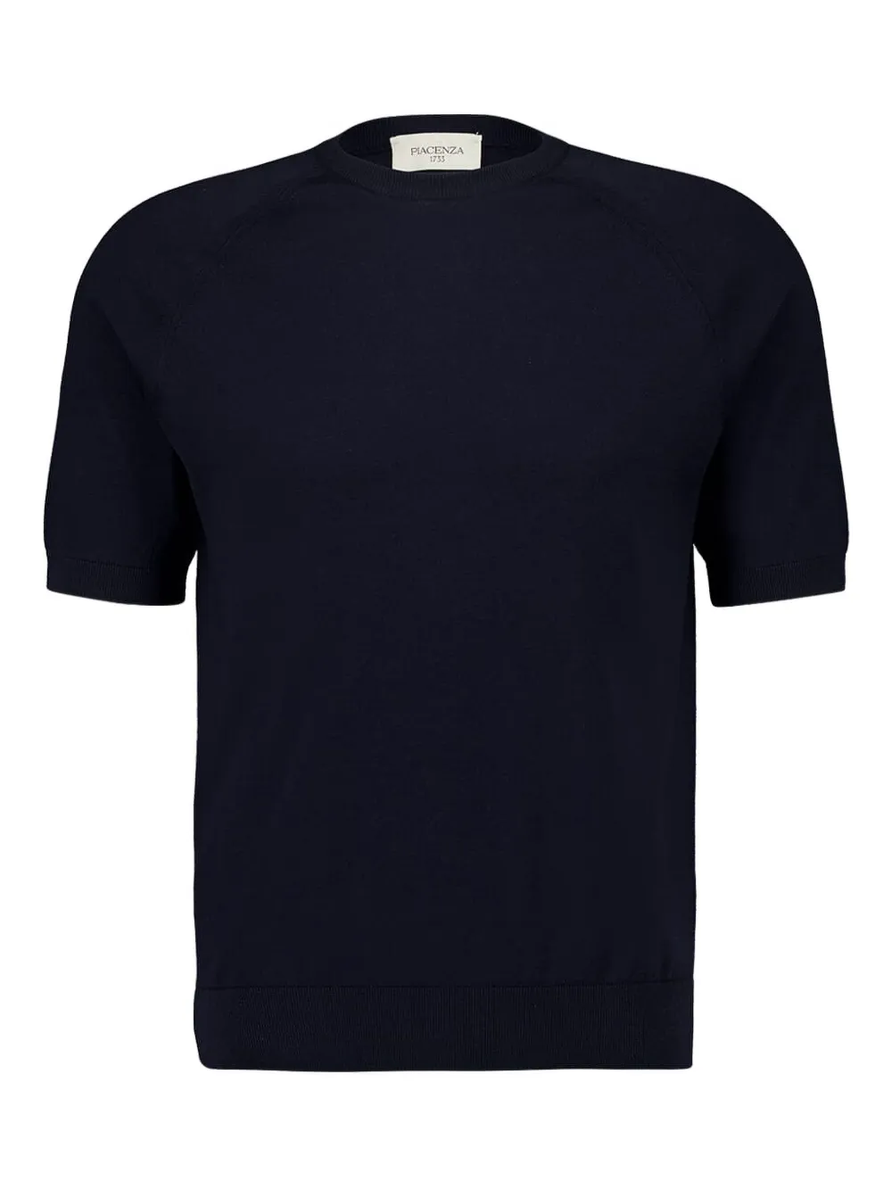Piacenza Cashmere short-sleeved crew-neck sweater | Blue | Image 1