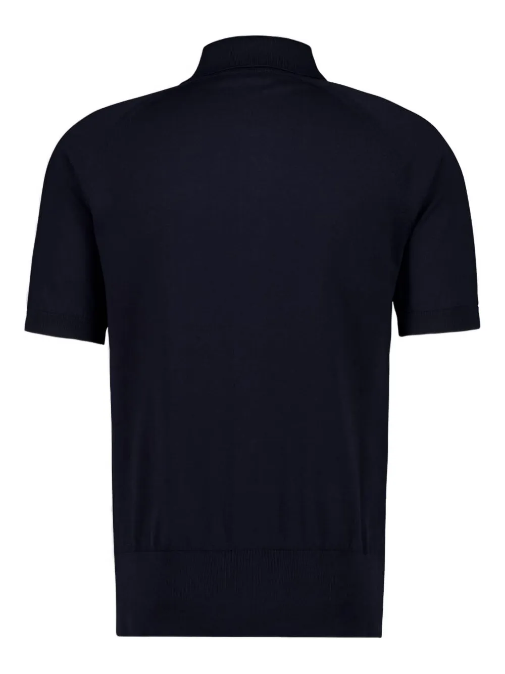Piacenza Cashmere Overhemd met opgestikte zak en korte mouwen - Blauw