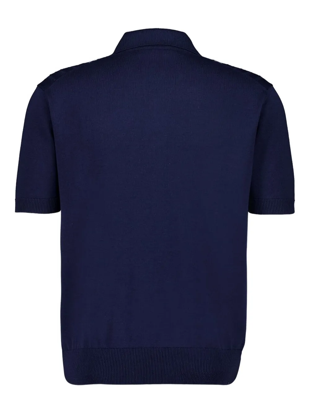 Piacenza Cashmere Katoenen poloshirt met korte mouwen - Blauw